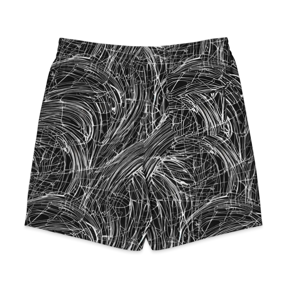 Biomech Spiral on Men's Board Shorts — Back