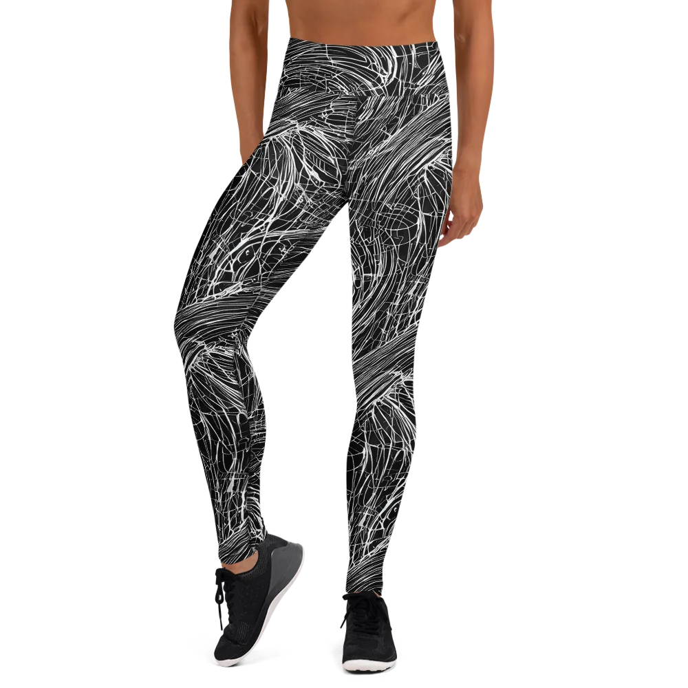 Biomech Spiral on Yoga Leggings — Front
