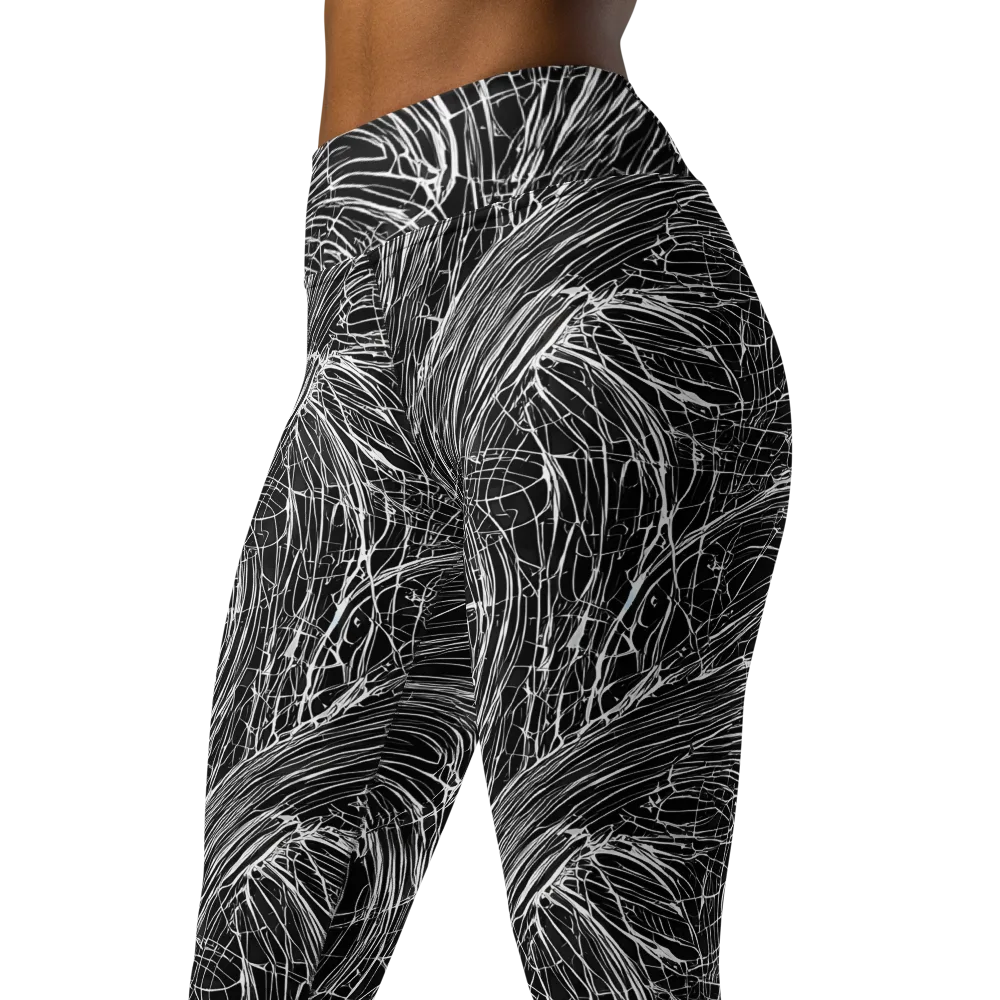 Biomech Spiral on Yoga Leggings — Left Front