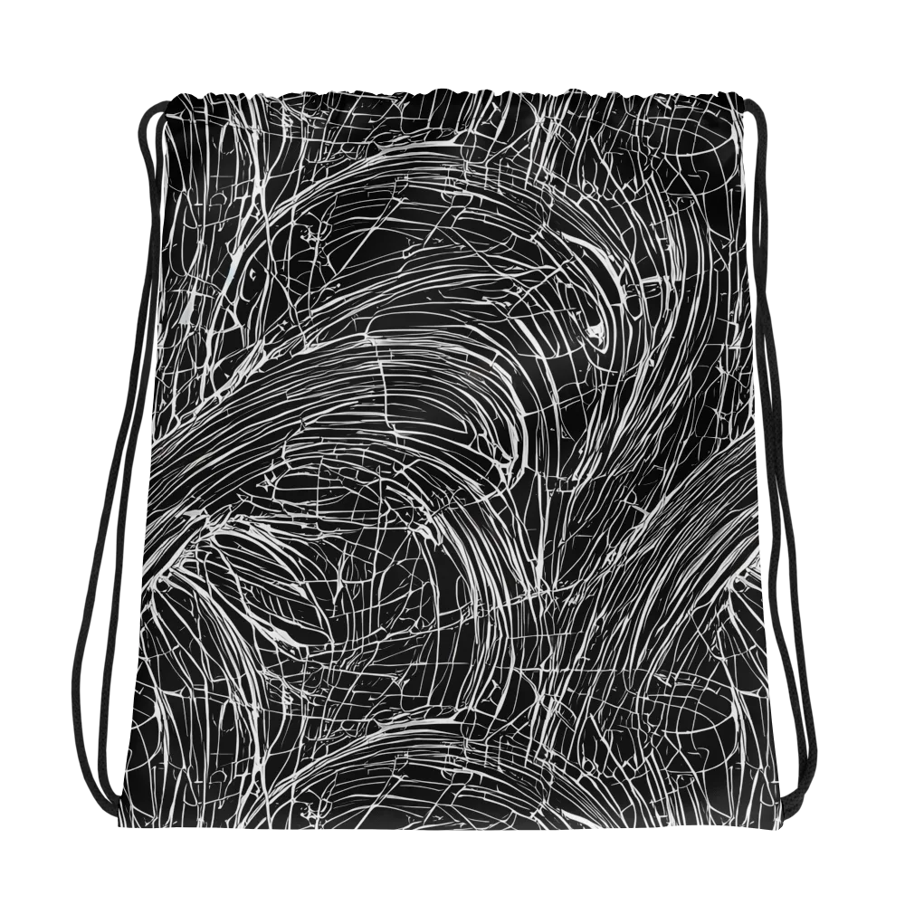 Biomech Spiral on Drawstring Bag — Photo