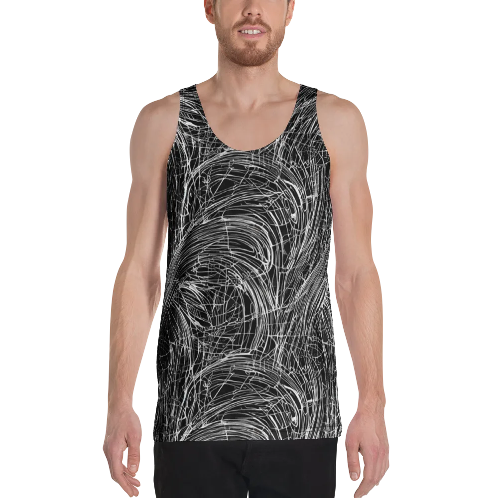 Biomech Spiral on Men's Tank Top — Front