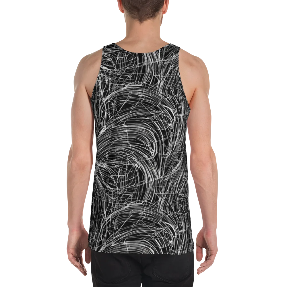 Biomech Spiral on Men's Tank Top — Back