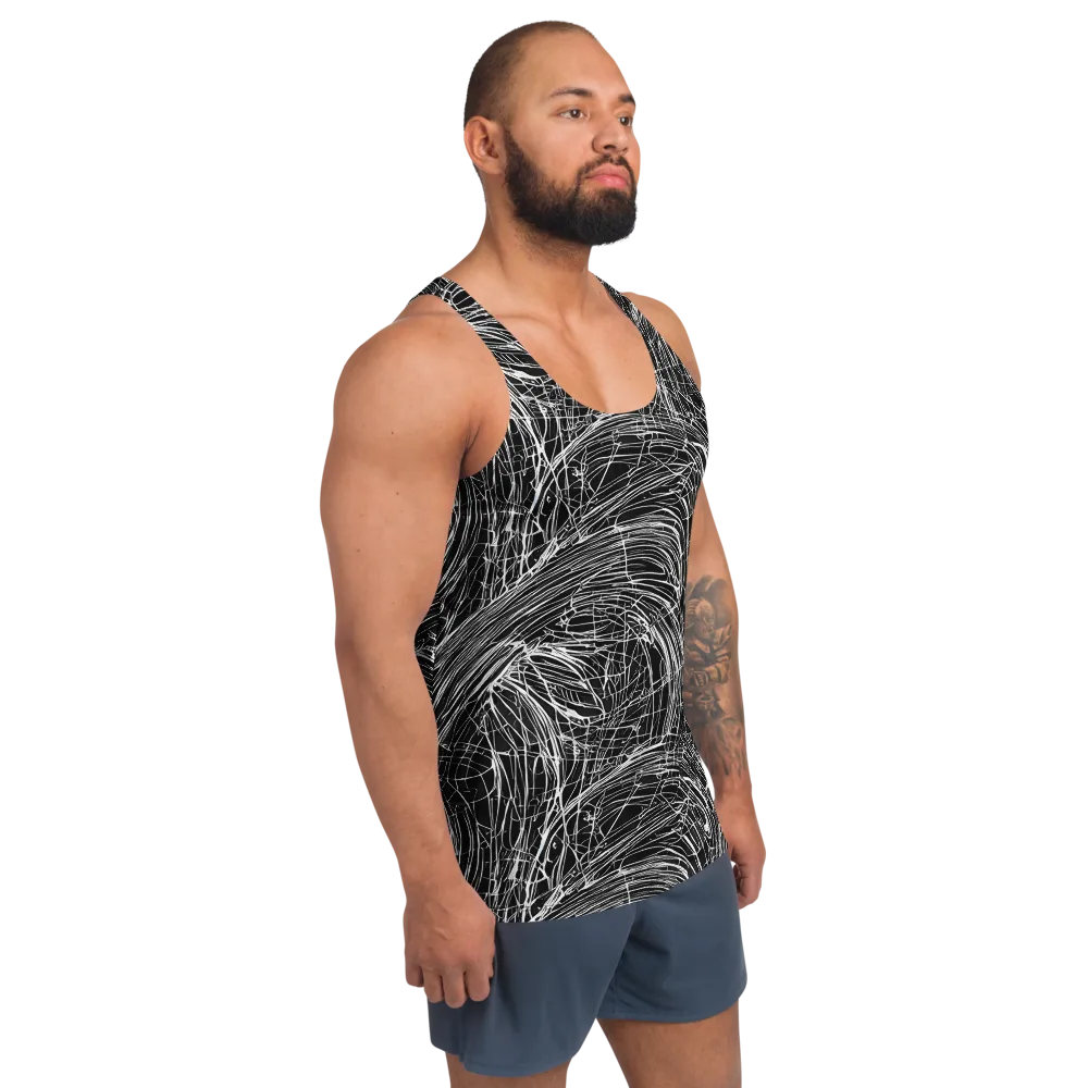 Biomech Spiral on Men's Tank Top — Right Front