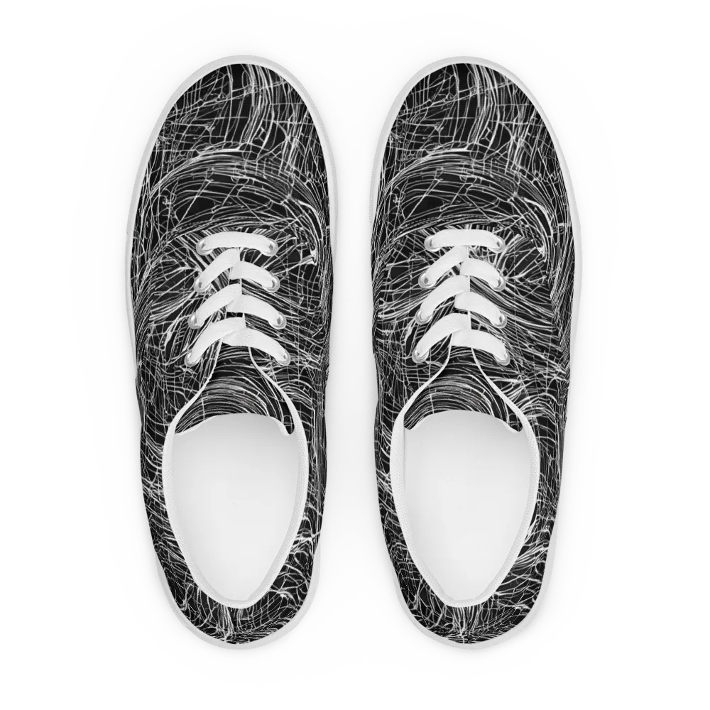 Biomech Spiral on Men's Lace-Up Canvas Shoes — Front
