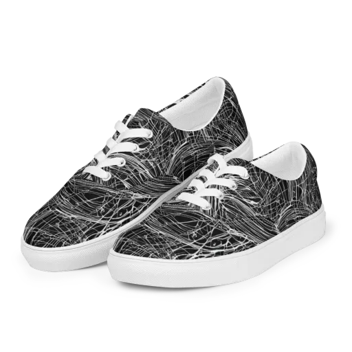 Biomech Spiral on a Men's Lace-Up Canvas Shoes