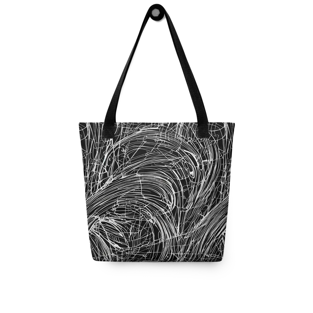 Biomech Spiral on Tote Bag — Front