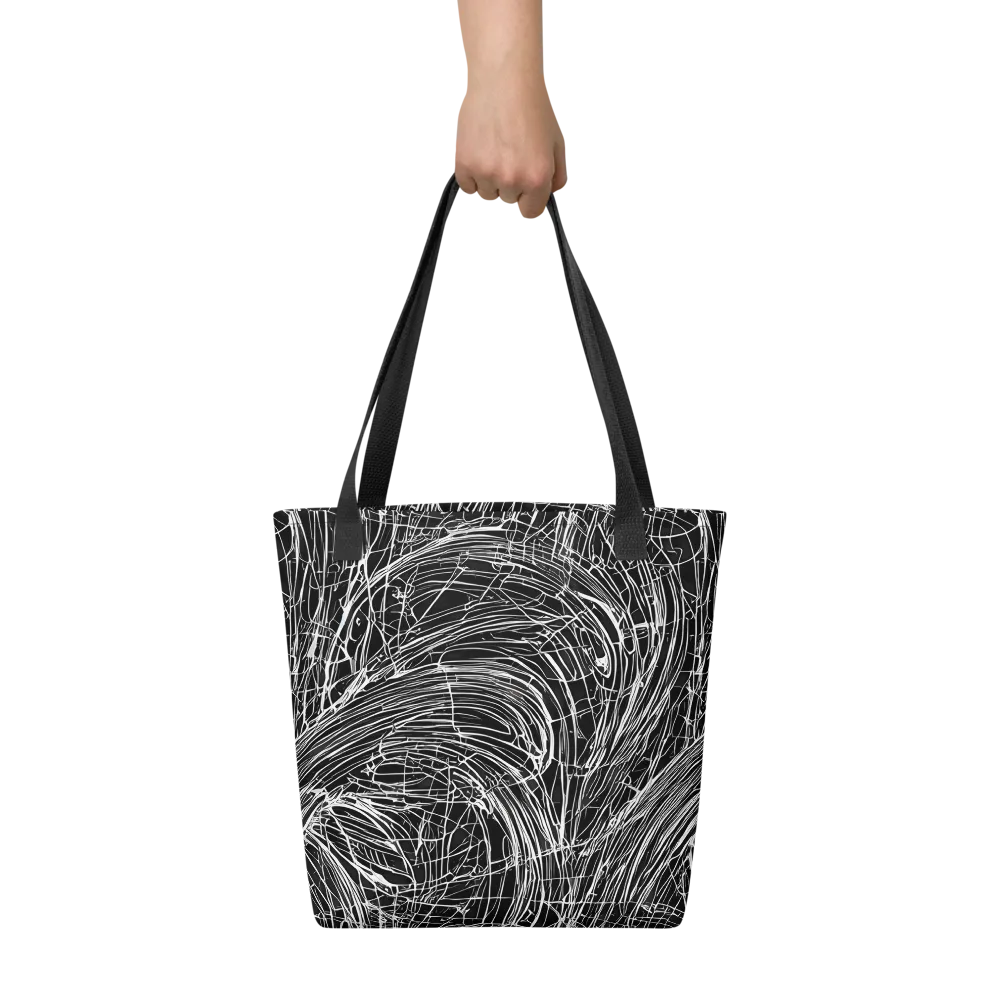 Biomech Spiral on Tote Bag — Front