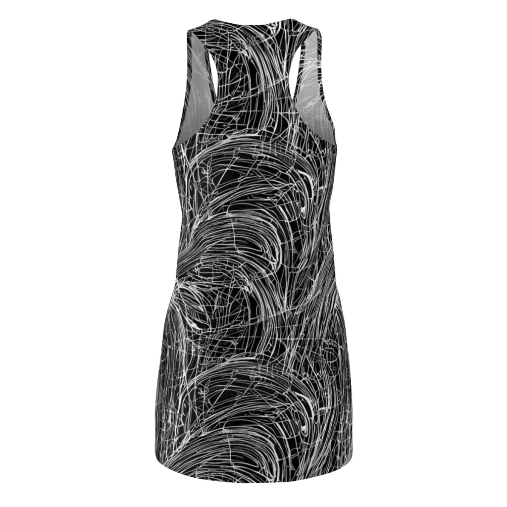Biomech Spiral on Racerback Dress — Back