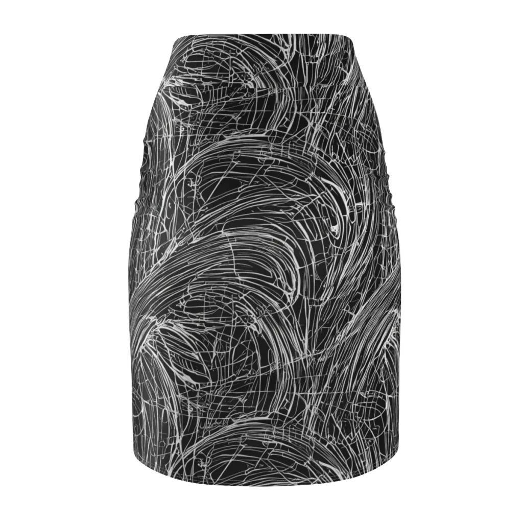 Biomech Spiral on Pencil Skirt — Back
