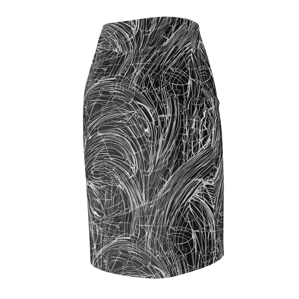 Biomech Spiral on Pencil Skirt — Back Side