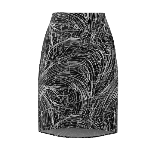 Biomech Spiral on a Pencil Skirt