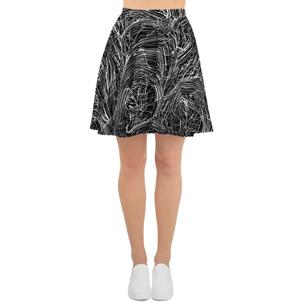 Biomech Spiral on Skater Skirt — Front