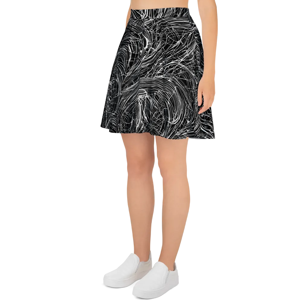 Biomech Spiral on Skater Skirt — Left