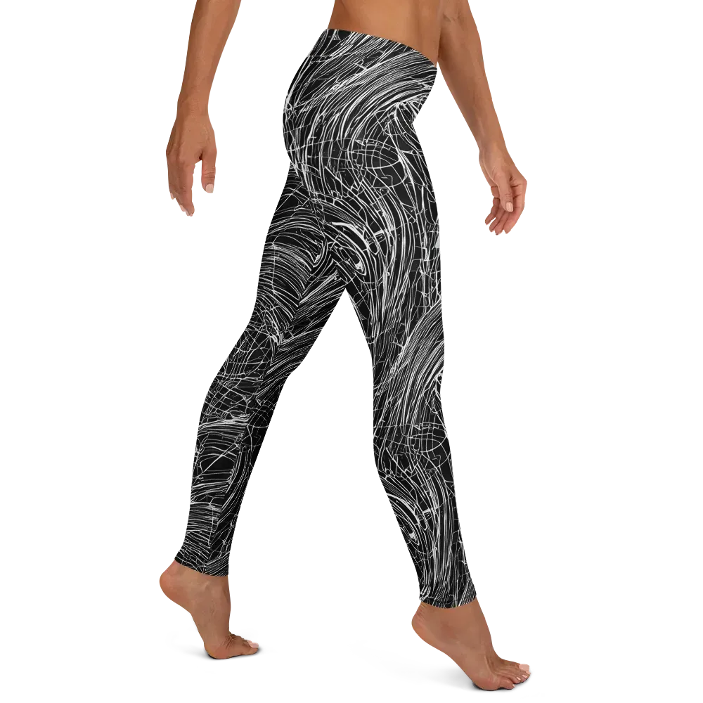 Biomech Spiral on Leggings — Right