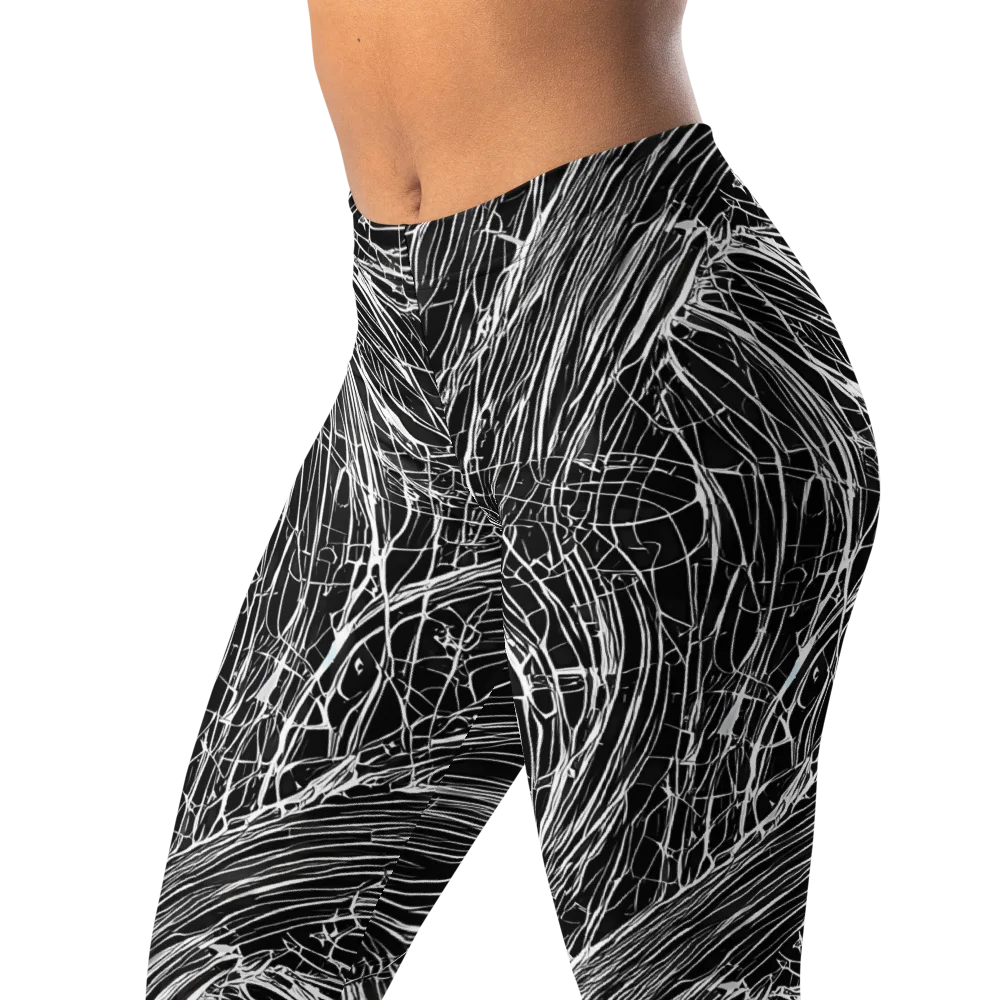 Biomech Spiral on Leggings — Left Front