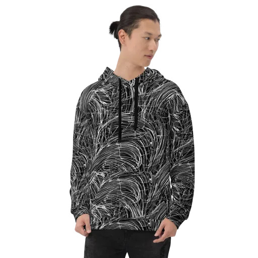 Biomech Spiral on a Hoodie