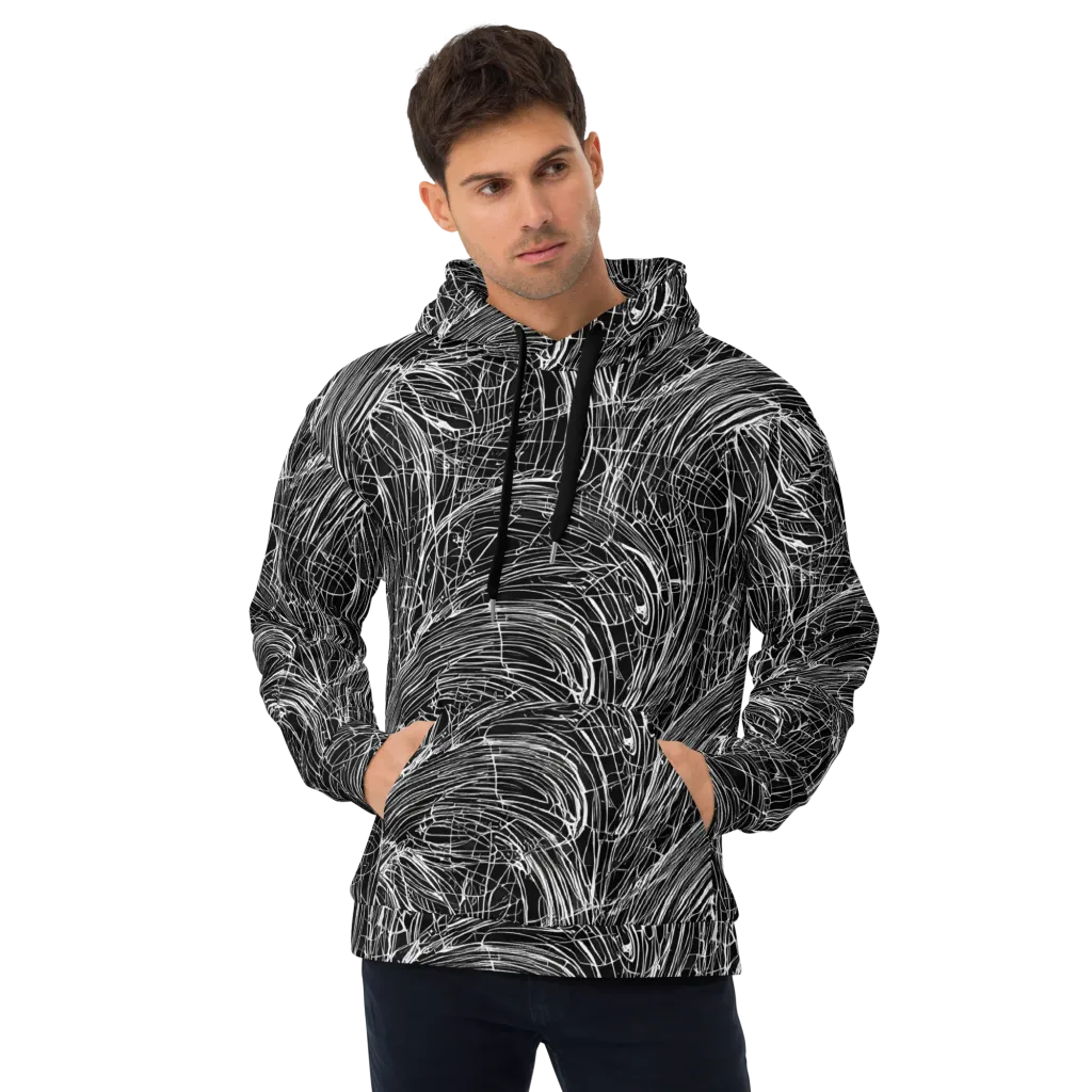 Biomech Spiral on Hoodie — Front