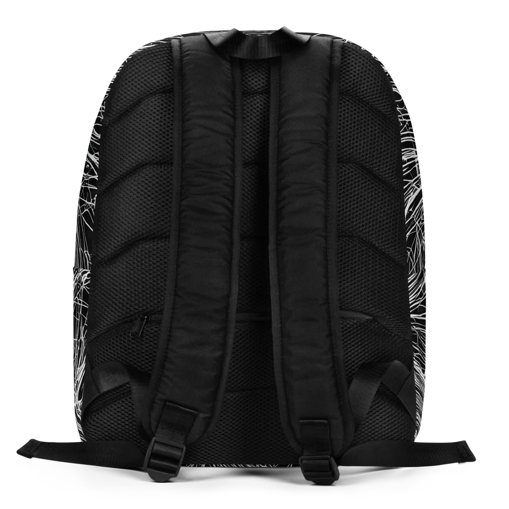 Biomech Spiral on Minimalist Backpack — Back