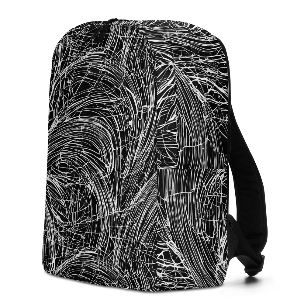 Biomech Spiral on Minimalist Backpack — Left