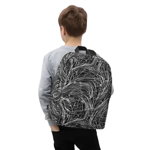 Biomech Spiral on a Minimalist Backpack