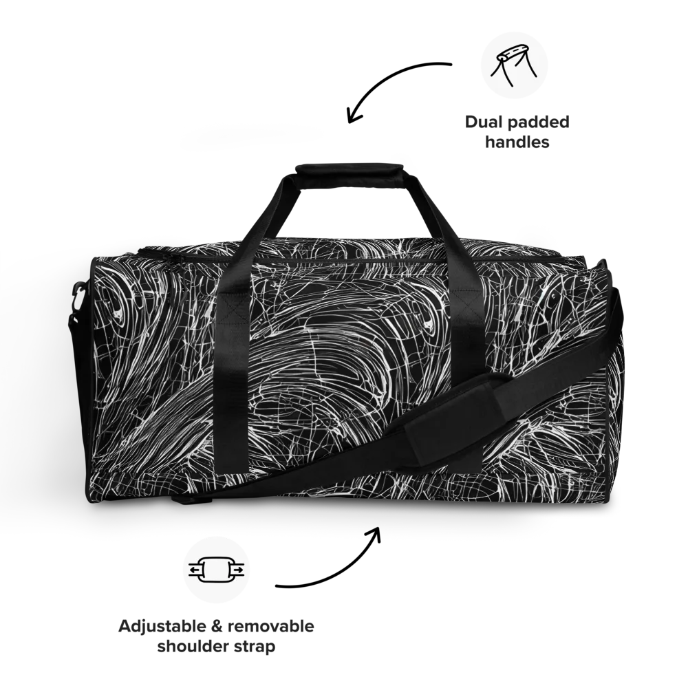 Biomech Spiral on Duffle Bag — Front