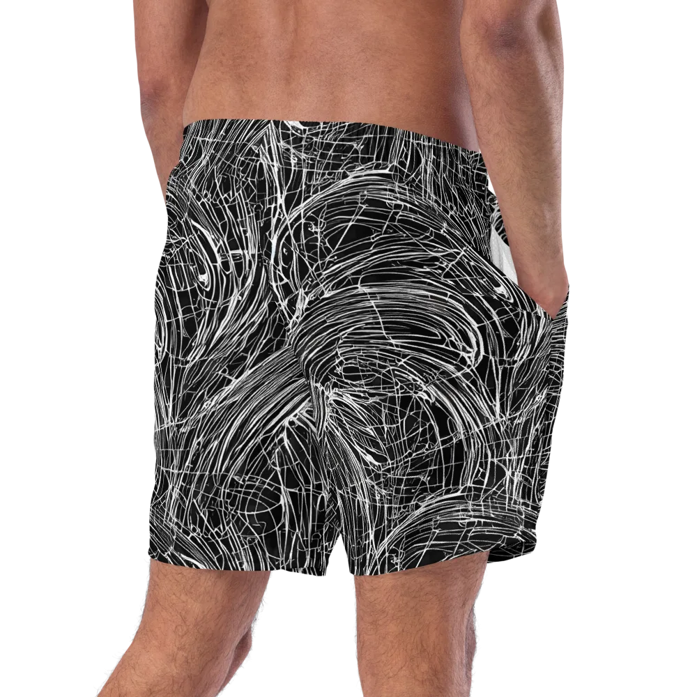Biomech Spiral on Swim Trunks — Right Back