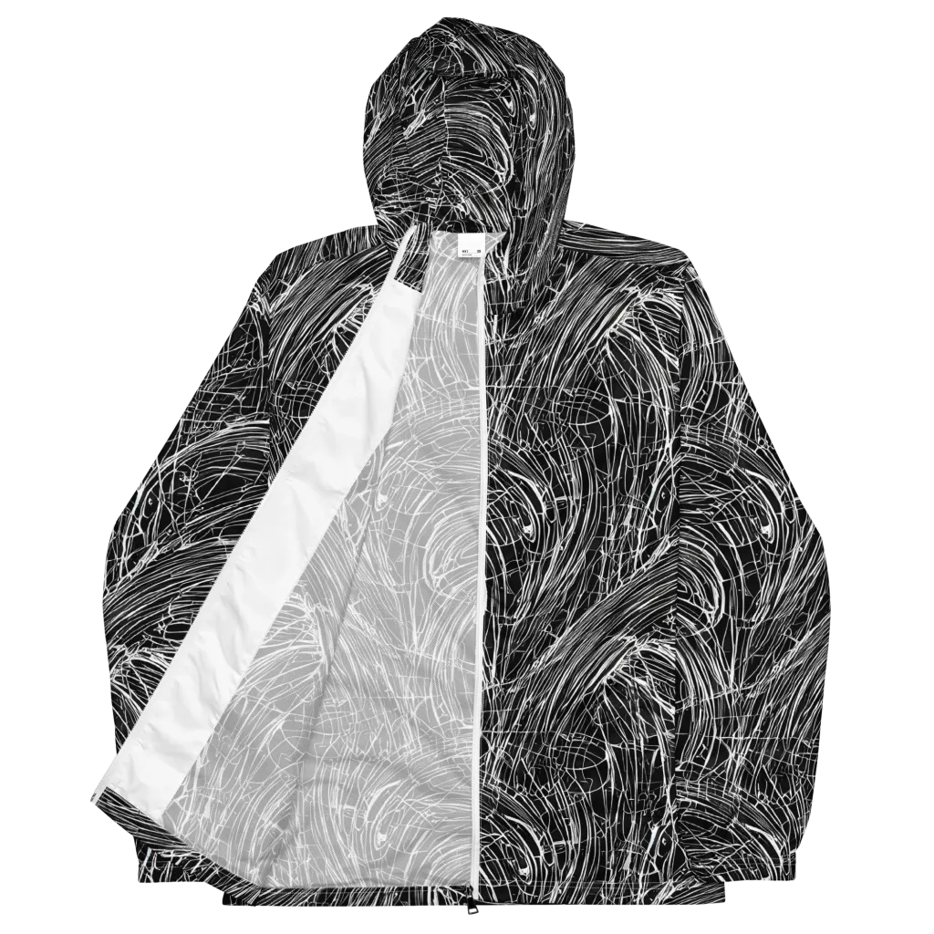 Biomech Spiral on Men's Windbreaker — Front