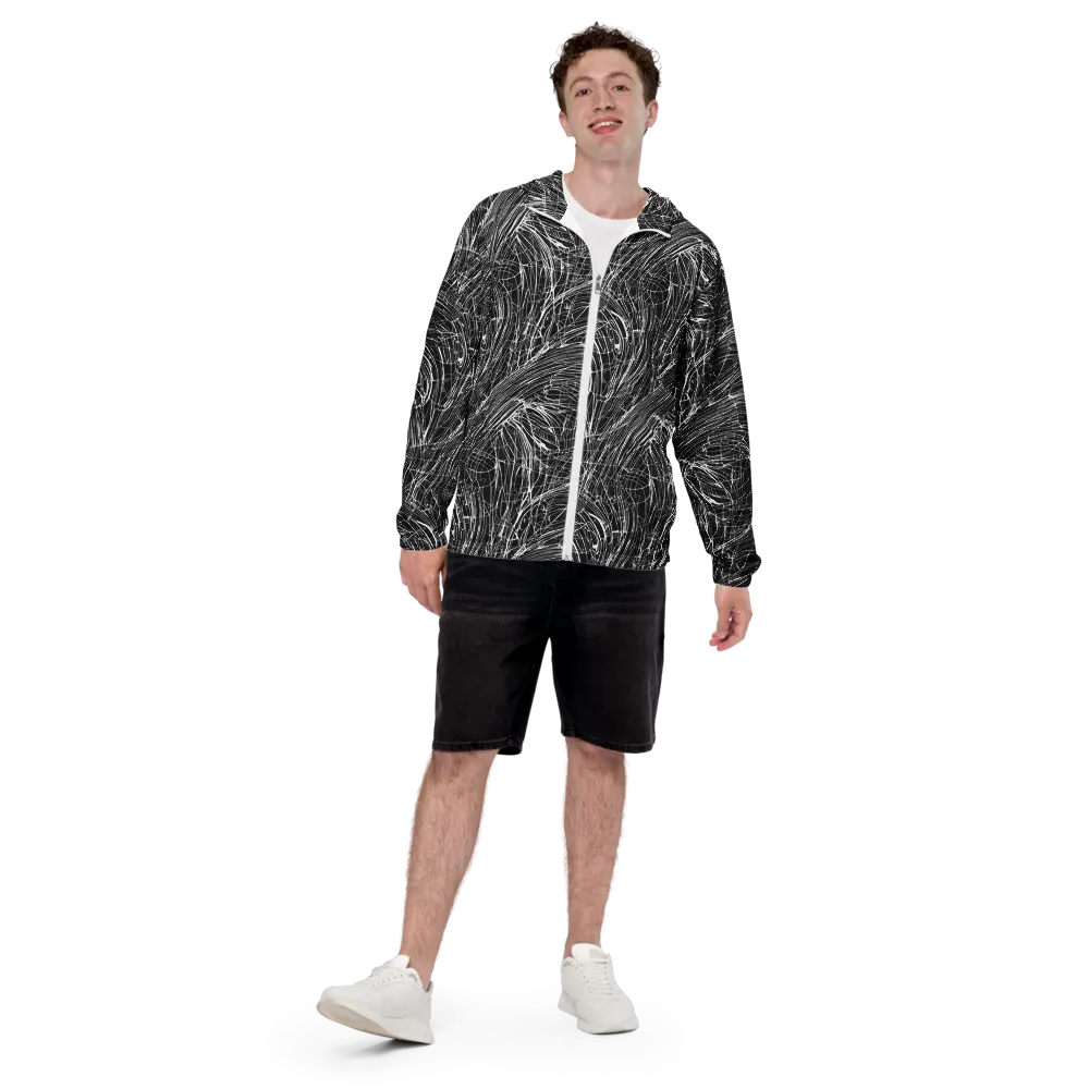Biomech Spiral on Men's Windbreaker — Front