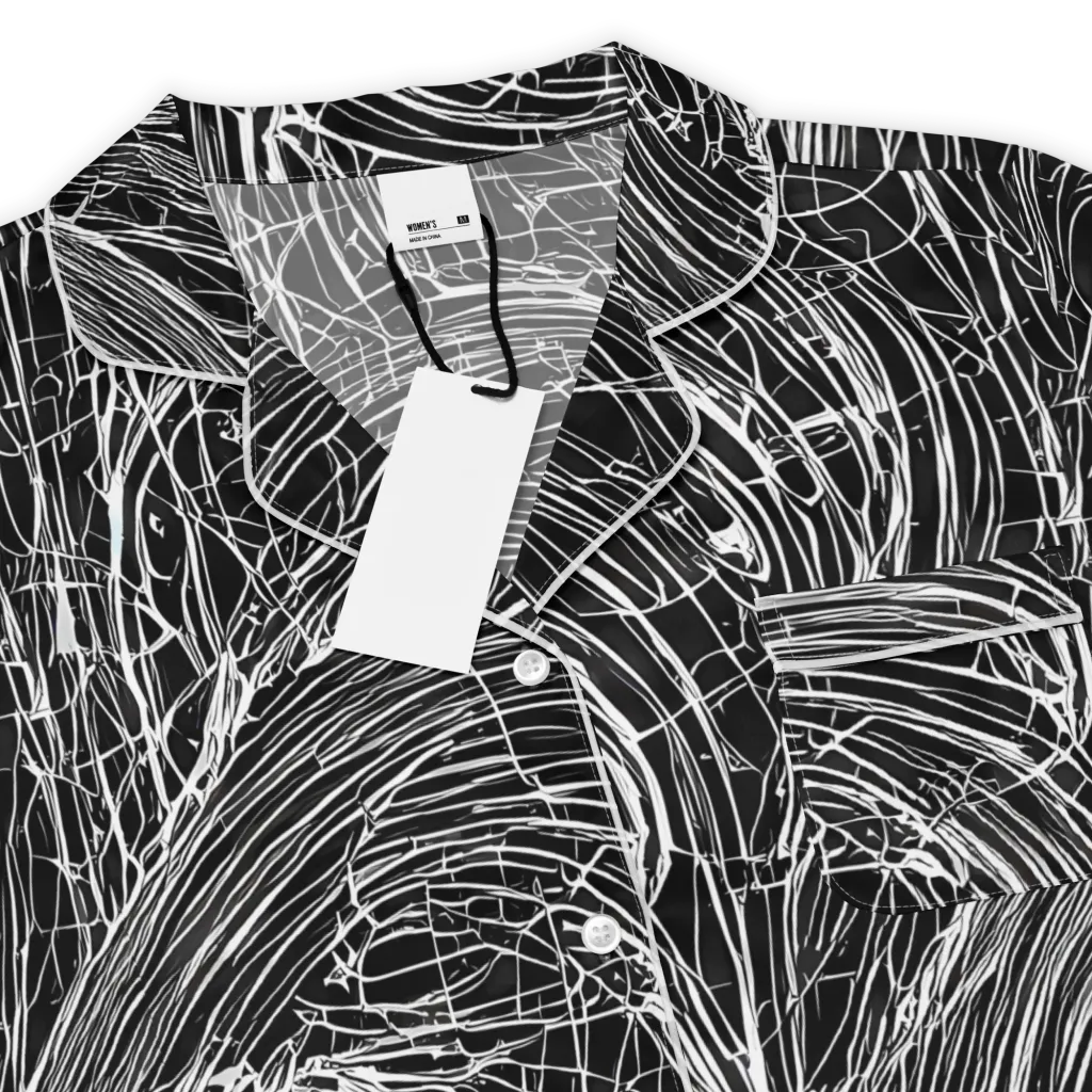 Biomech Spiral on Women's Short Sleeve Pajama Top — Product details