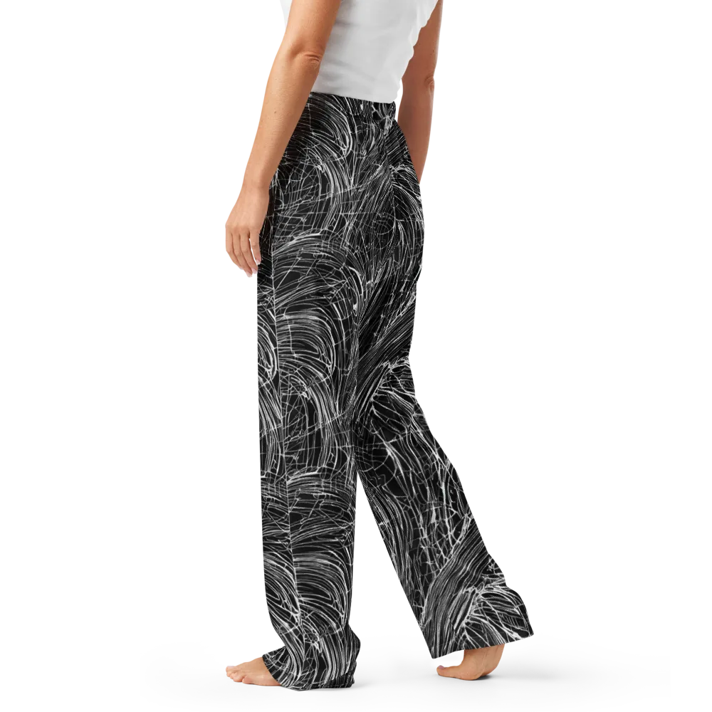 Biomech Spiral on Women's Pajama Pants — Left