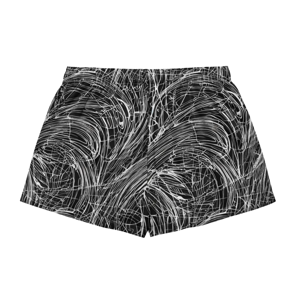 Biomech Spiral on Women's Pajama Shorts — Back