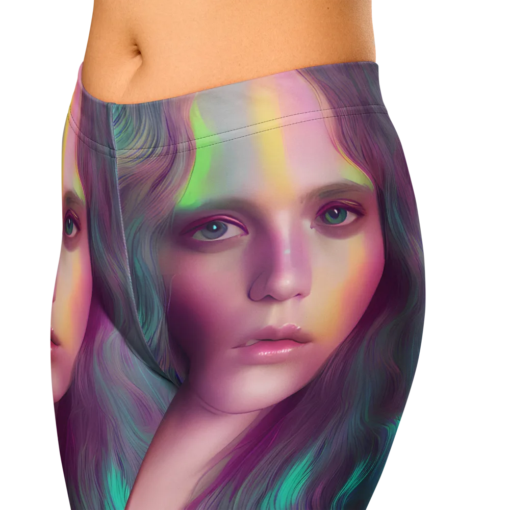 Surreal Tresses on Capri Leggings — Zoomed-in