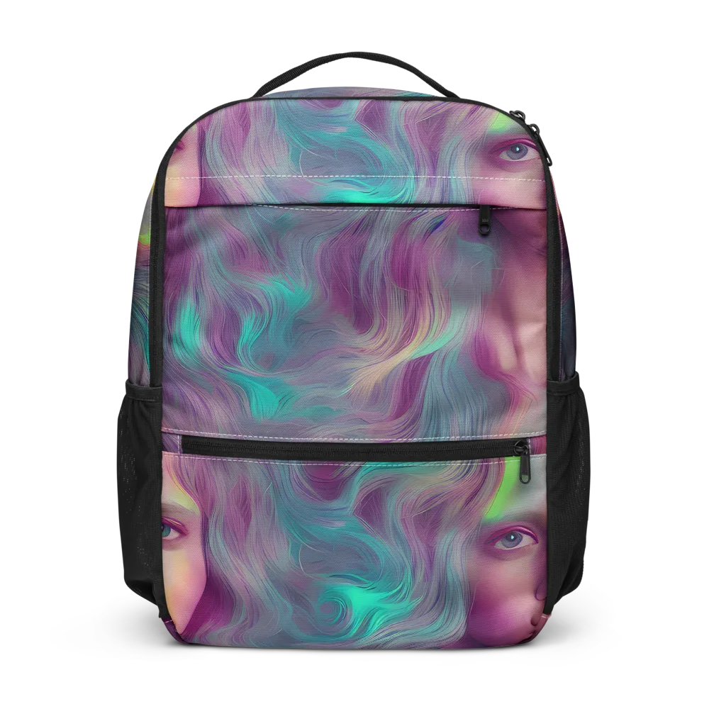 Surreal Tresses on Utility Backpack — Front