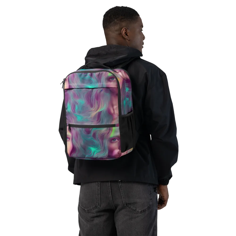 Surreal Tresses on Utility Backpack — Back