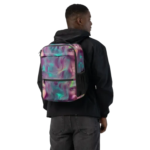 Surreal Tresses on a Utility Backpack