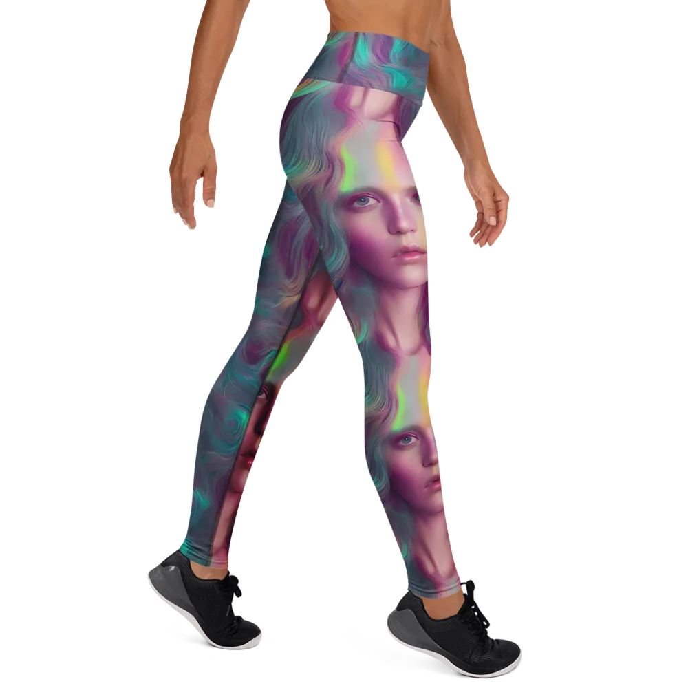 Surreal Tresses on Yoga Leggings — Right