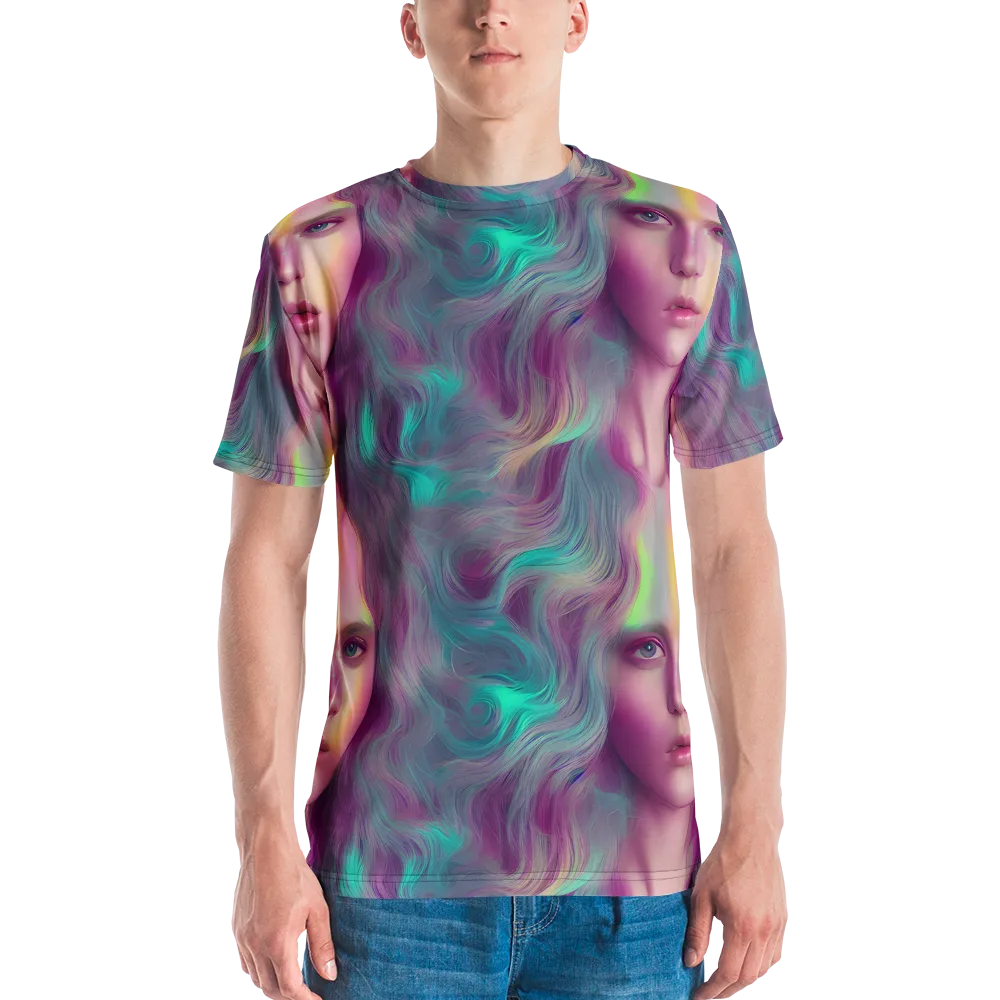 Surreal Tresses on Men's Crew Neck T-Shirt — Front