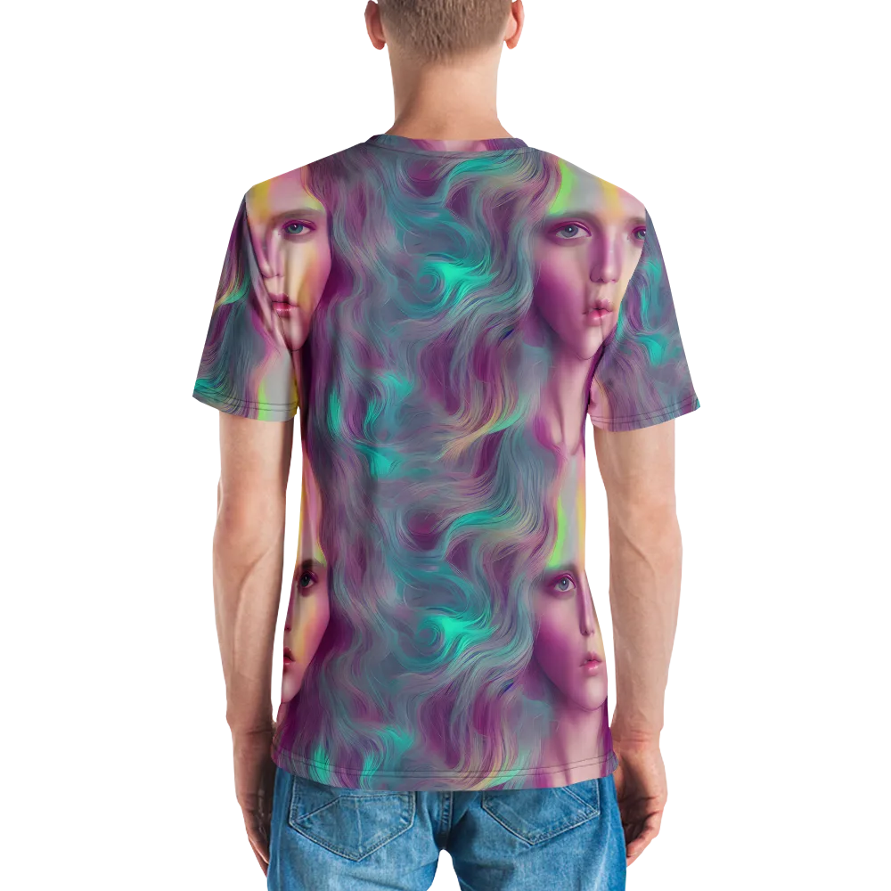 Surreal Tresses on Men's Crew Neck T-Shirt — Back