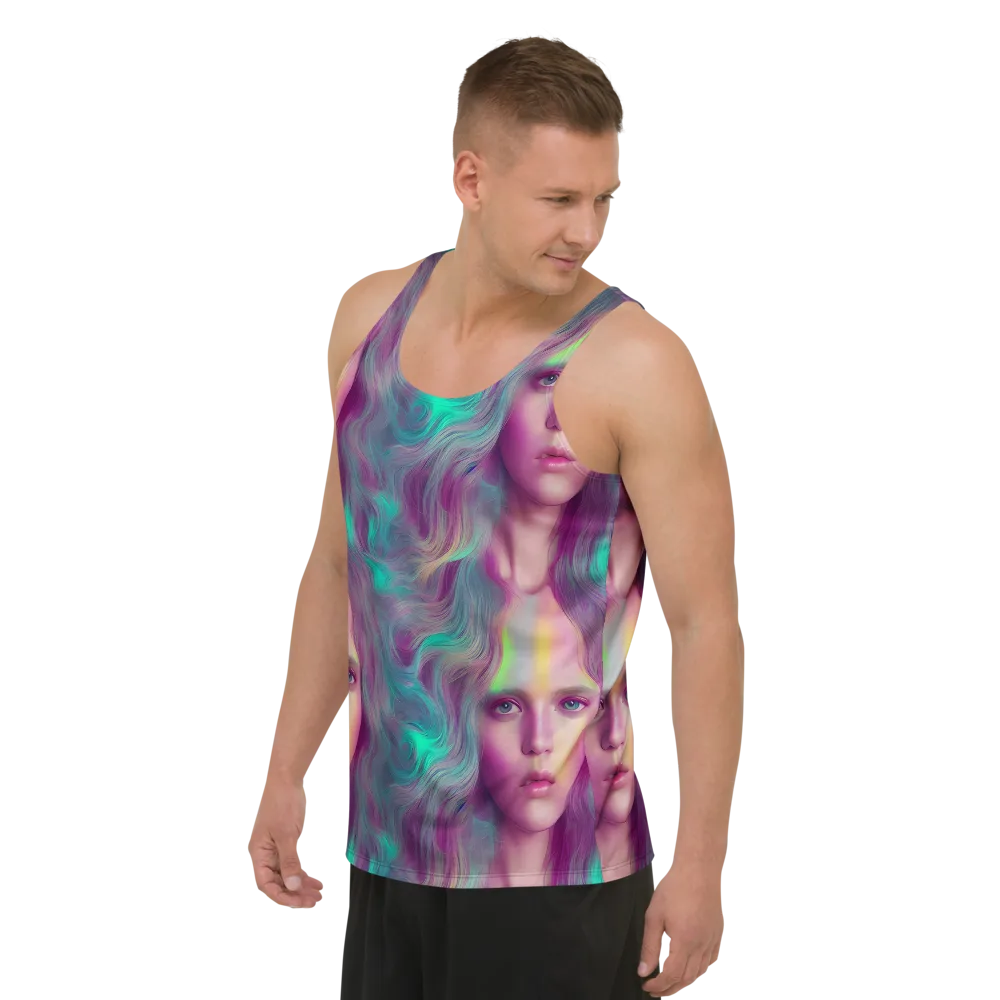 Surreal Tresses on Men's Tank Top — Left Front