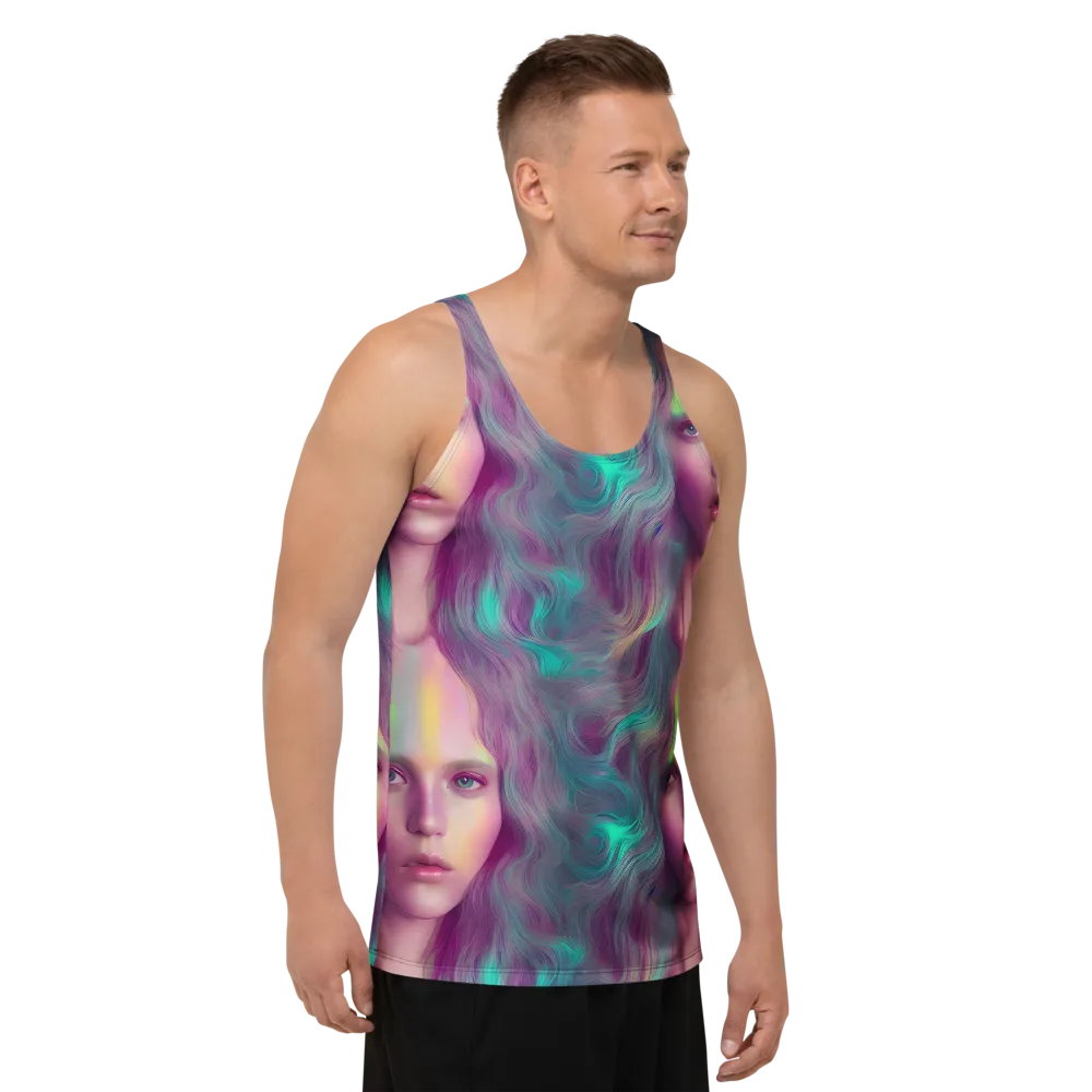 Surreal Tresses on Men's Tank Top — Right Front