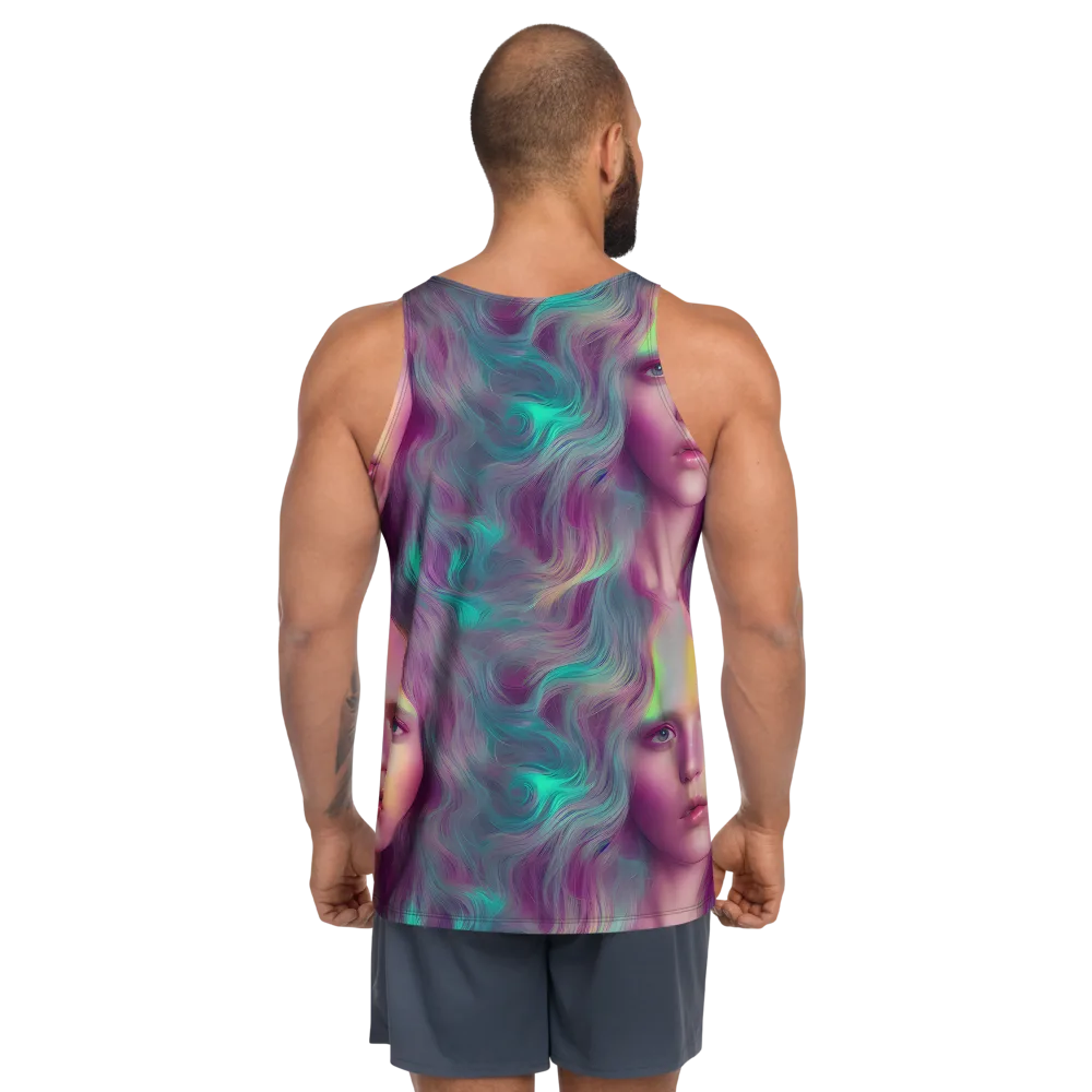 Surreal Tresses on Men's Tank Top — Back