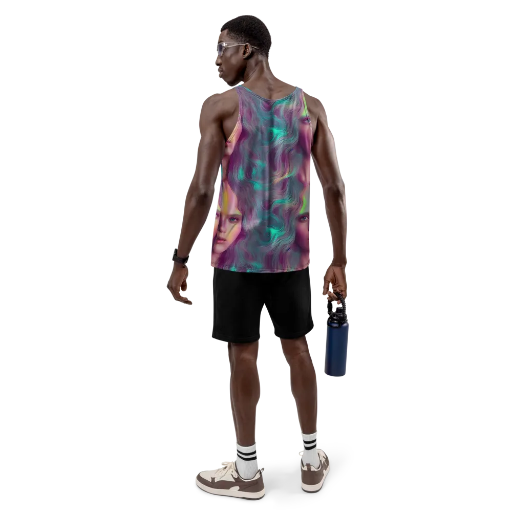 Surreal Tresses on Men's Tank Top — Back