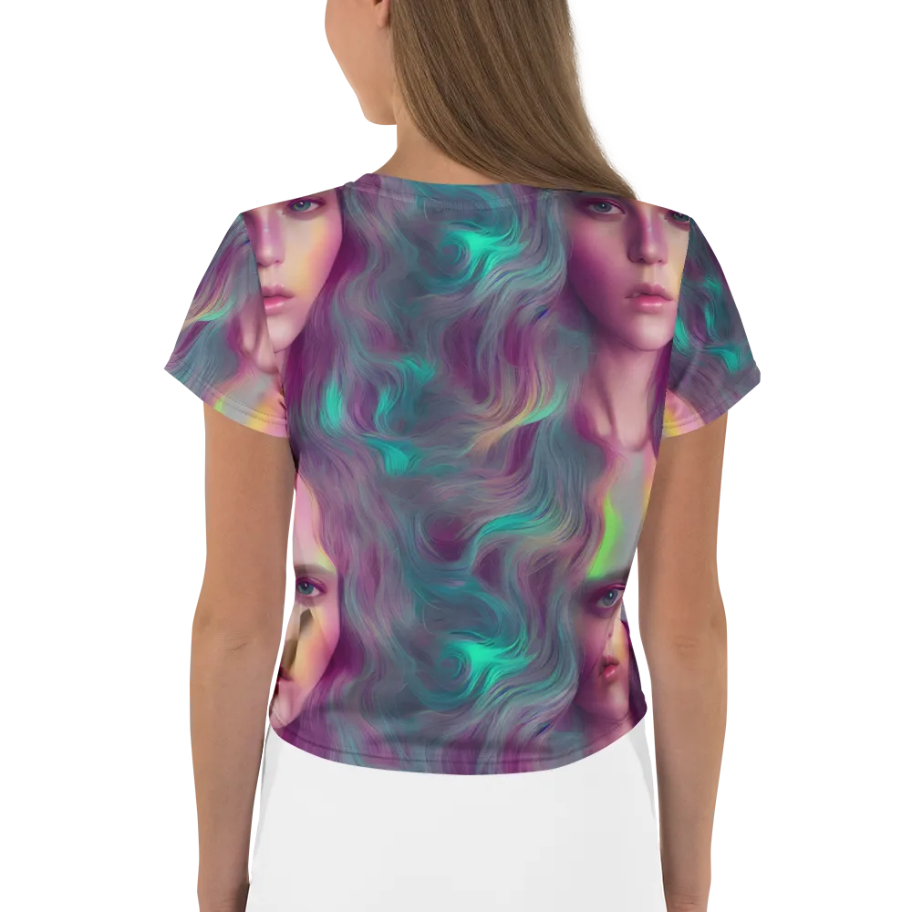 Surreal Tresses on Crop Tee — Back