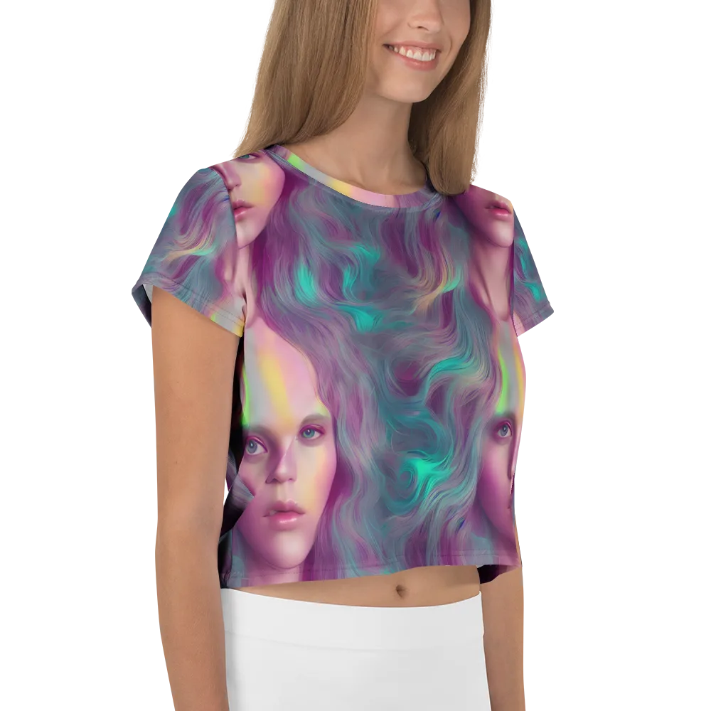 Surreal Tresses on Crop Tee — Right