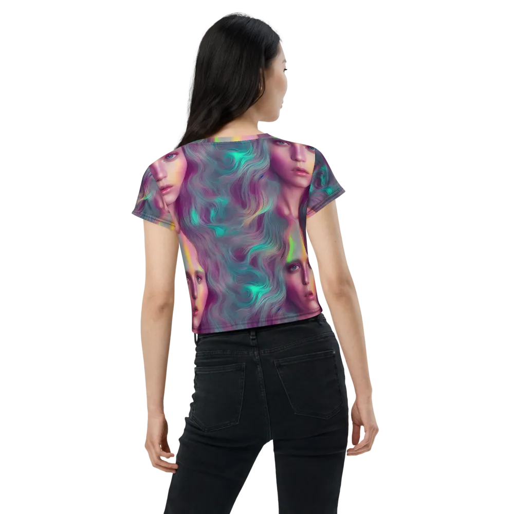 Surreal Tresses on Crop Tee — Back