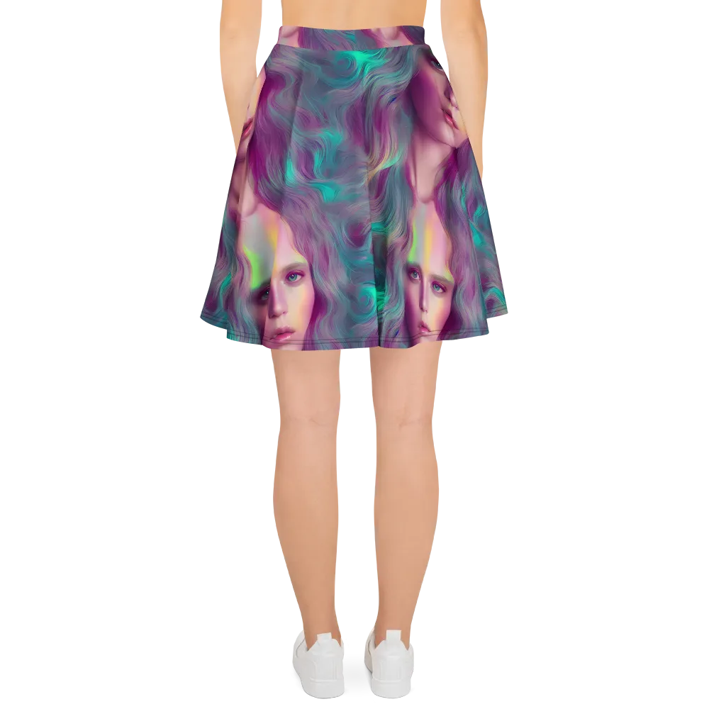 Surreal Tresses on Skater Skirt — Back