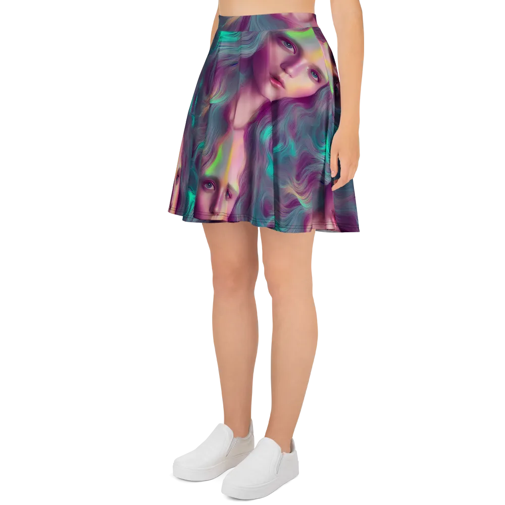 Surreal Tresses on Skater Skirt — Left