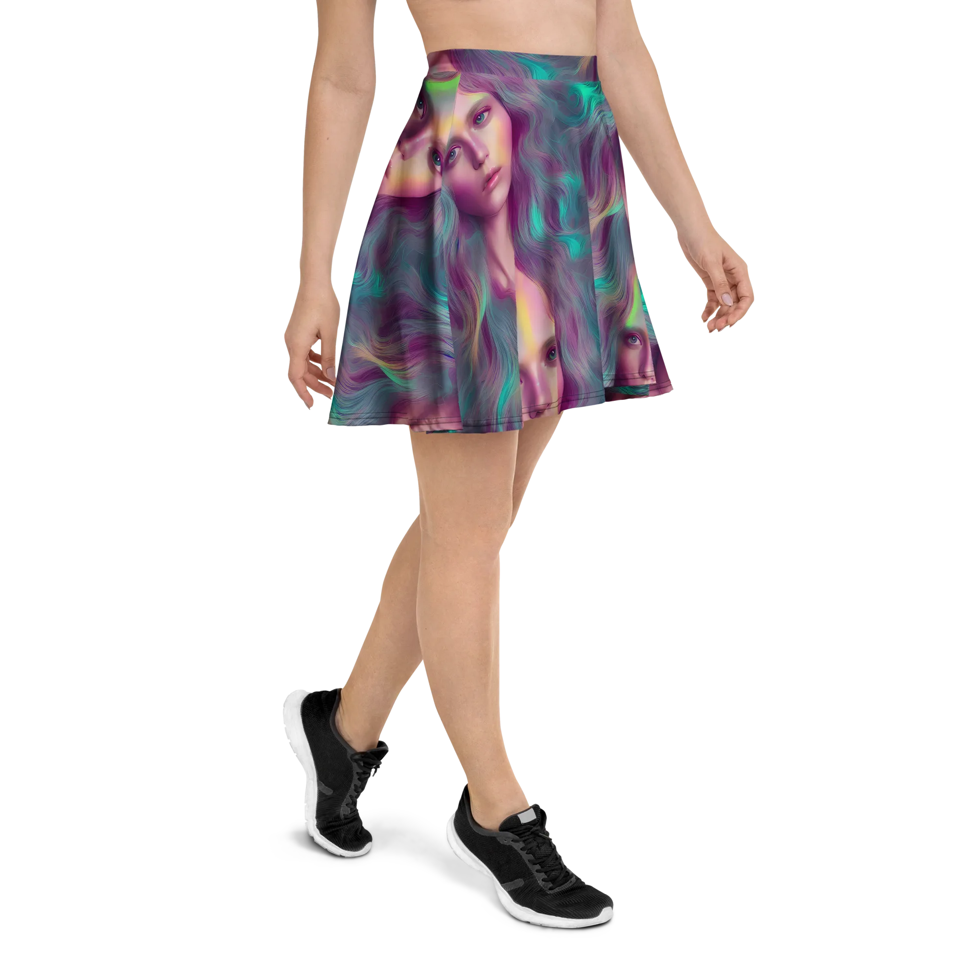 Surreal Tresses on Skater Skirt — Right