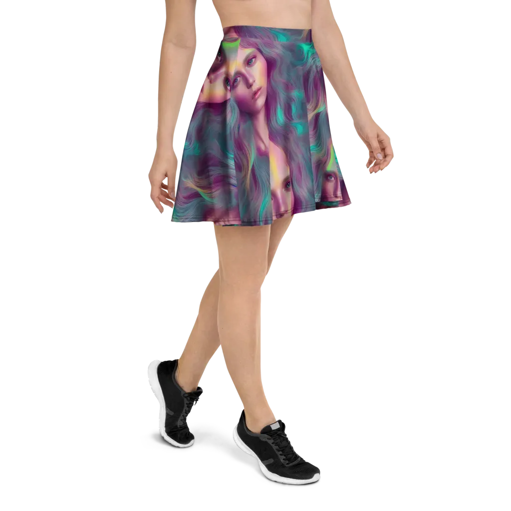Surreal Tresses on Skater Skirt — Right