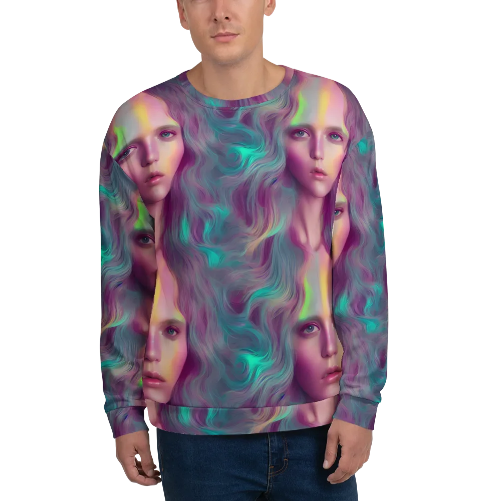 Surreal Tresses on Sweatshirt — Front
